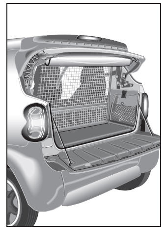 Smart Fortwo. Trennschutz* zwischen Gepäck und Fahrgastraum (cabrio)