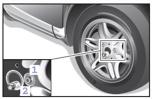 Smart Fortwo. Montage der Raddiebstahlsicherungen