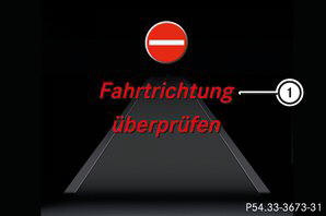 Verbot der Einfahrt (Falschfahrwarnung)