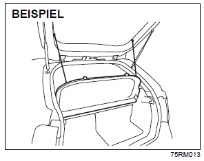 Suzuki Ignis. Gepäckraumabdeckung (falls vorhanden) 