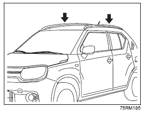 Suzuki Ignis. Dachreling (falls vorhanden) 