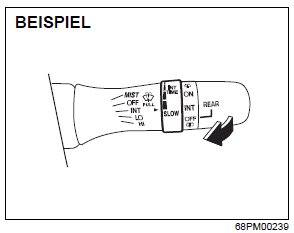 Suzuki Ignis. Hebel für Scheibenwischer und Scheibenwaschanlage