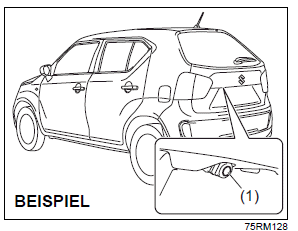 Suzuki Ignis. Heckkamera (falls vorhanden)