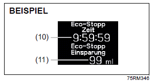 Suzuki Ignis. Informationsdisplay (Kombiinstrument mit Drehzahlmesser)