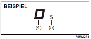 Suzuki Ignis. Informationsdisplay (Kombiinstrument ohne Drehzahlmesser)