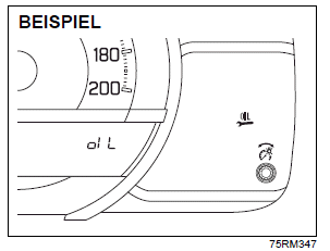 Suzuki Ignis. Informationsdisplay (Kombiinstrument ohne Drehzahlmesser)