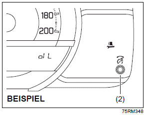 Suzuki Ignis. Informationsdisplay (Kombiinstrument ohne Drehzahlmesser)