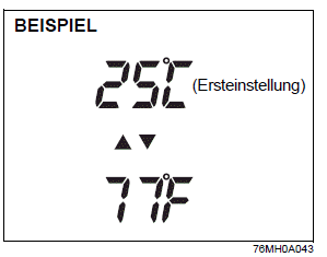 Suzuki Ignis. Informationsdisplay (Kombiinstrument ohne Drehzahlmesser)