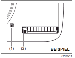 Suzuki Ignis. Tankanzeige 