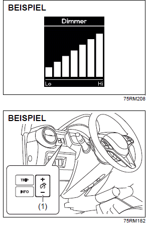 Suzuki Ignis. Helligkeitsregelung
