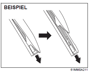 Suzuki Ignis. Wischerblätter