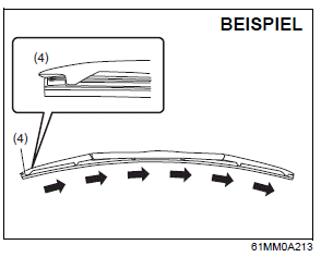 Suzuki Ignis. Wischerblätter