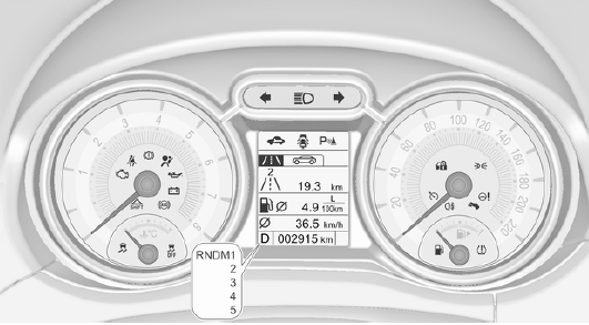 Kontrollleuchten am Instrument