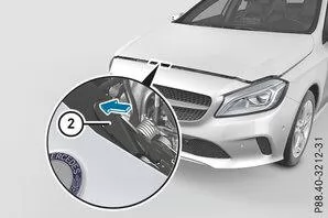 Motorhaube öffnen