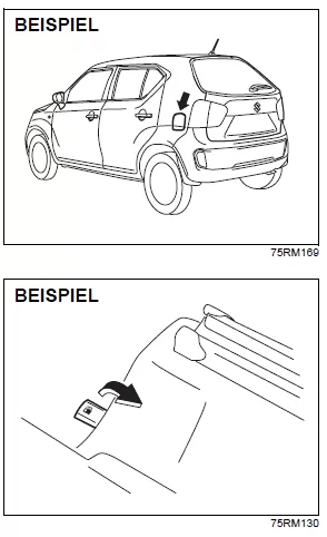 Suzuki Ignis. Tankdeckel 