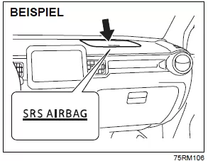 Suzuki Ignis. Zusatz-Rückhaltesystem (Airbags)